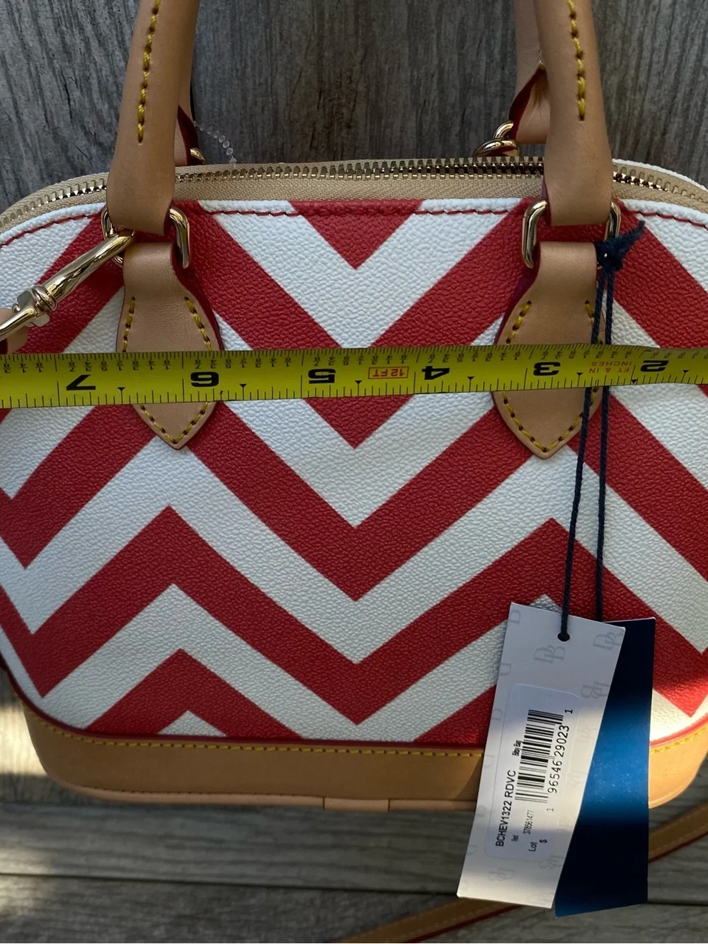 Dooney & Bourke Chevron Bitsy Bag NWT